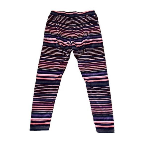 Climate Right Women's Velour Lounge pants Blue purple pink stripe Size Medium - Picture 4 of 7